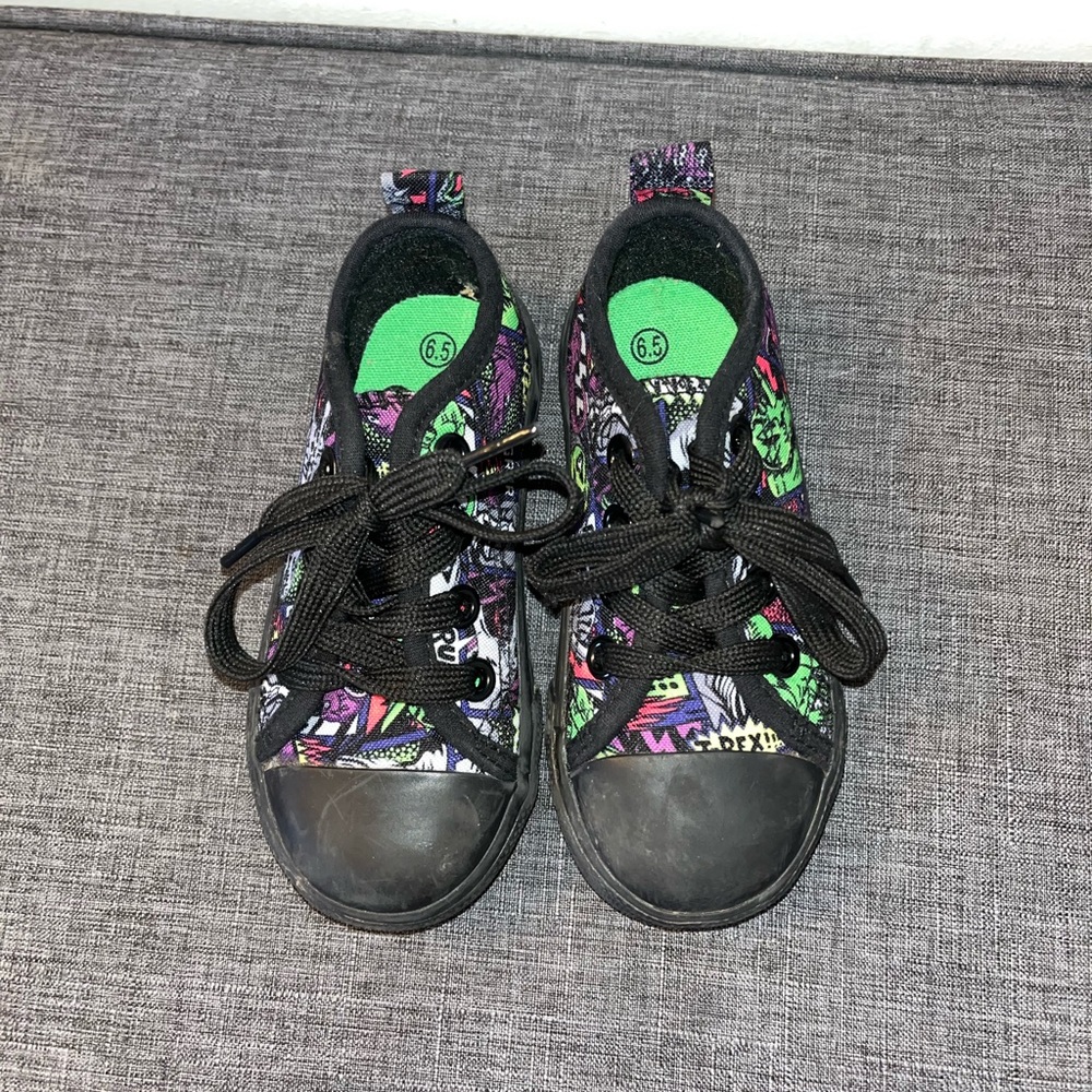 Natural Steps - Child Size 6.5 - Comic Dinosaur shoes
